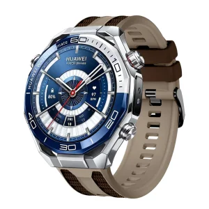 Силиконова каишка 22mm за Huawei Watch GT 6/6 Pro/5/5 Pro 46mm, кафяв