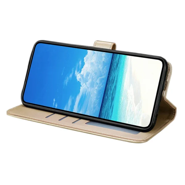 PU Leather Wallet Case for Samsung Galaxy S26 Plus, gold 5
