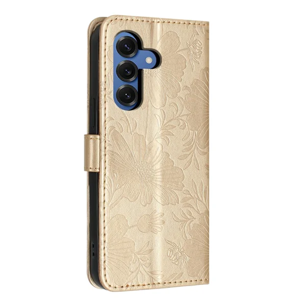 PU Leather Wallet Case for Samsung Galaxy S26 Plus, gold 2