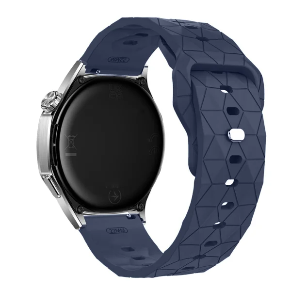 Silicone Strap Football 22mm for Huawei Watch GT 6/6 Pro/5/5 Pro 46mm, blue 2
