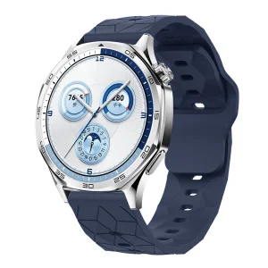Силиконова каишка Football 22mm за Huawei Watch GT 6/6 Pro/5/5 Pro 46mm, син