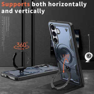 Силиконов калъф Magnetic Kickstand за Samsung Galaxy S26 Plus, син 3