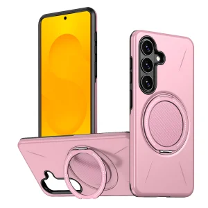 Силиконов калъф Kickstand Magnetic за Samsung Galaxy S26 Plus, розов