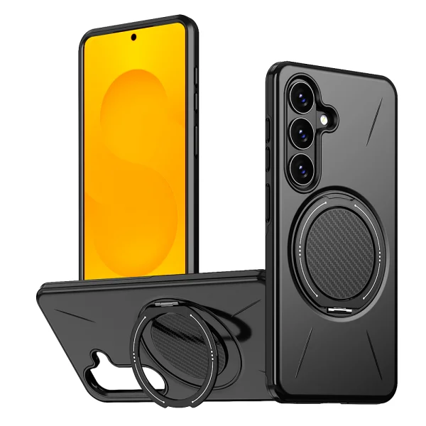 Силиконов калъф Kickstand Magnetic за Samsung Galaxy S26 Plus, черен 1