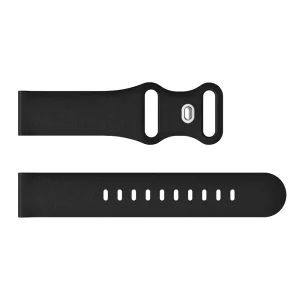 Силиконова каишка 22mm Litchi Texture за Huawei Watch GT 6/6 Pro/5/5 Pro  46mm, черен 3