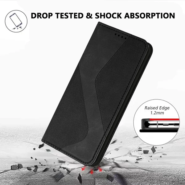 Калъф тефтер Wallet Stand за Motorola Moto G57 Power/Motorola Moto G67 Power/Motorola Moto G57 5G, черен 4