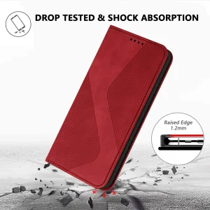 Калъф тефтер Wallet Stand за Motorola Moto G57 Power/Motorola Moto G67 Power/Motorola Moto G57 5G, червен 4