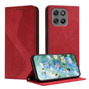Калъф тефтер Wallet Stand за Motorola Moto G57 Power/Motorola Moto G67 Power/Motorola Moto G57 5G, червен