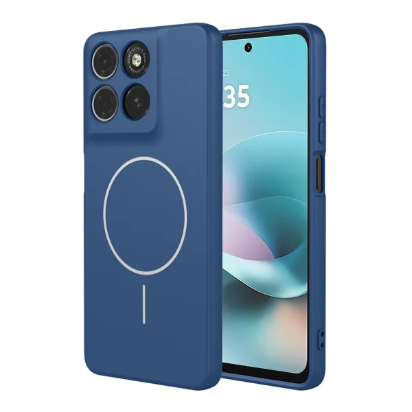 Удароустойчив калъф Liquid MagSf за Motorola Moto G67 Power 5G/G57 Power 5G, син 1