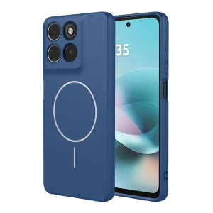 Удароустойчив калъф Liquid MagSf за Motorola Moto G67 Power 5G/G57 Power 5G, син