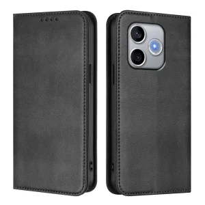 Калъф тефтер Leather Retro Texture за Honor 600 Lite 5G, черен