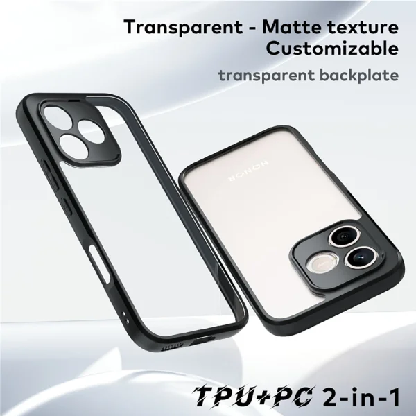 Shockproof PC+TPU Shockproof Case for Honor 600 Lite 5G, transparent 3