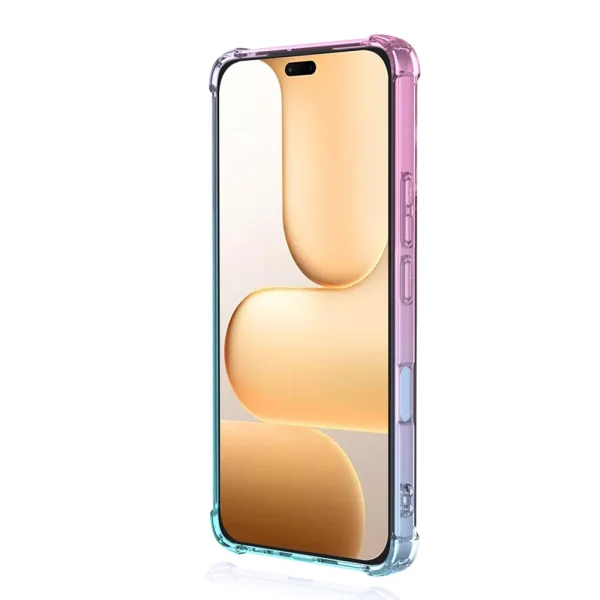 Anti-Dropt Color Case for Honor 600 Lite 5G, pink-blue 3