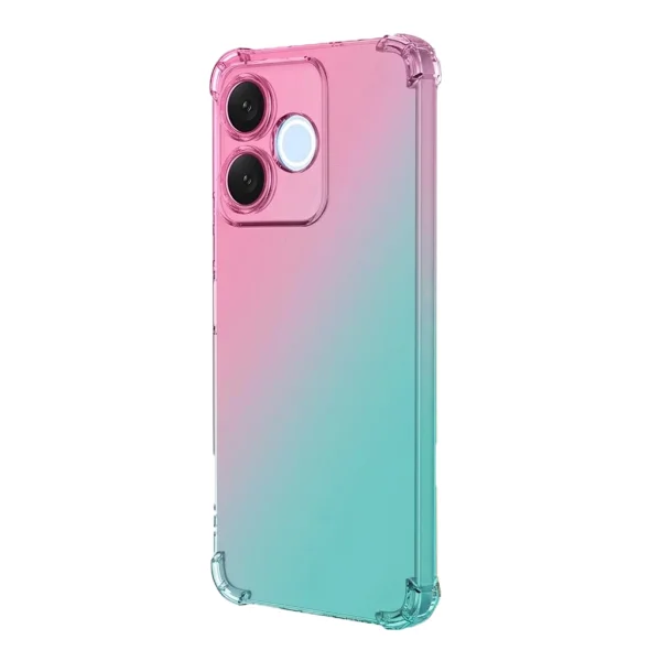 Anti-Dropt Color Case for Honor 600 Lite 5G, pink-blue 2