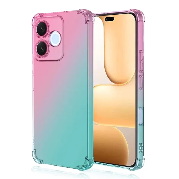 Anti-Dropt Color Case for Honor 600 Lite 5G, pink-blue 1