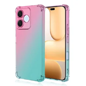 Калъф Anti-Dropt Color за Honor 600 Lite 5G, розов-син
