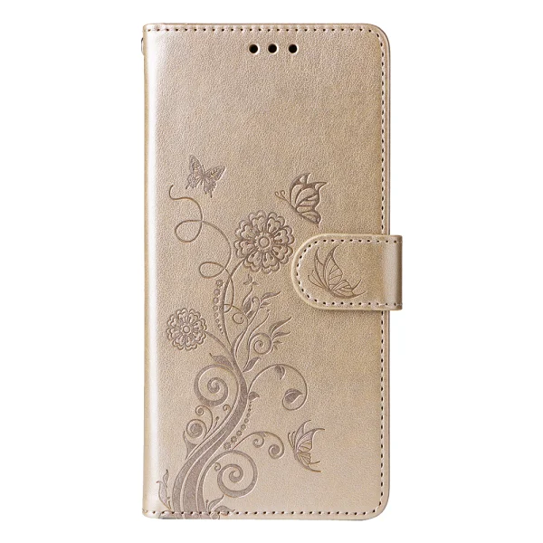 Flip Wallet Case Leather Wallet Stand for Honor 600 Lite 5G, gold 1