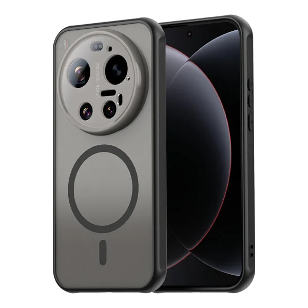 Удароустойчив калъф Matte PC + TPU Anti-Drop за Xiaomi 17 Ultra 5G, черен 1