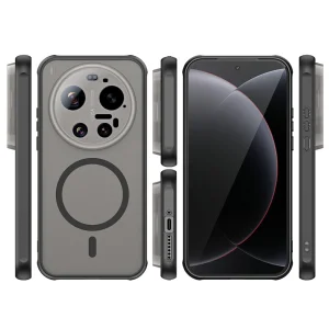 Удароустойчив калъф Matte PC + TPU Anti-Drop за Xiaomi 17 Ultra 5G, черен 3