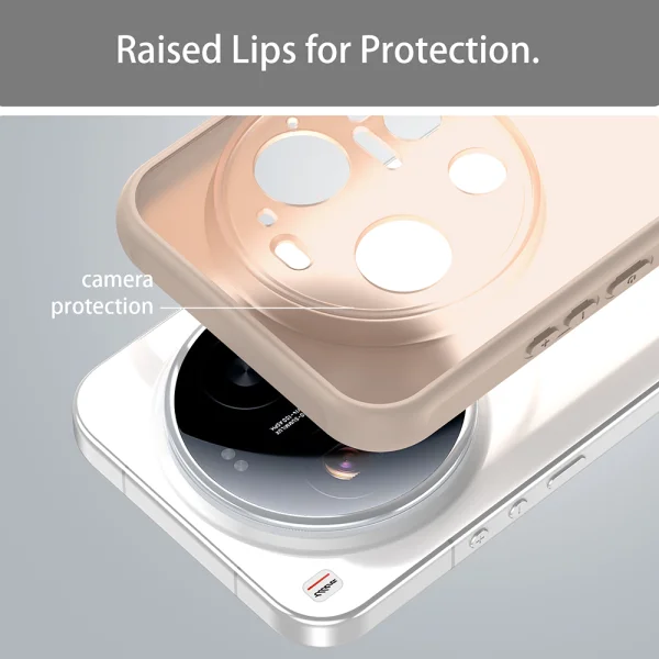 Калъф Drop Proof Airbags за Xiaomi 17 Ultra 5G, бежов 4