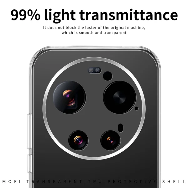 MOFI Thin case for Xiaomi 17 Ultra 5G, transparent 3
