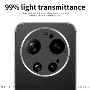 MOFI Thin case for Xiaomi 17 Ultra 5G, transparent 3