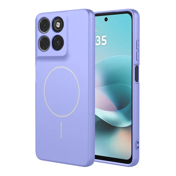 Удароустойчив калъф Liquid MagSf за Motorola Moto G67 Power 5G/G57 Power 5G, лилав 1
