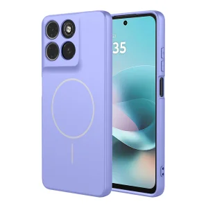 Удароустойчив калъф Liquid MagSf за Motorola Moto G67 Power 5G/G57 Power 5G, лилав