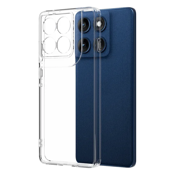 Удароустойчив калъф Shockproof TPU+Acrylic за Motorola Edge 70 Fusion+ 5G/Motorola Edge 70 Fusion 5G, прозрачен 1