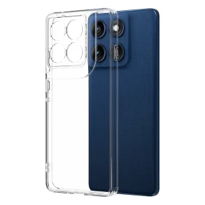 Удароустойчив калъф Shockproof TPU+Acrylic за Motorola Edge 70 Fusion+ 5G/Motorola Edge 70 Fusion 5G, прозрачен