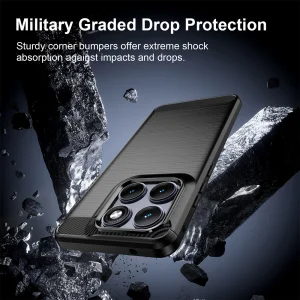 Силиконов калъф Carbon Fibre Brushed за Motorola Edge 70 Fusion+ 5G/Edge 70 Fusion 5G, черен 4