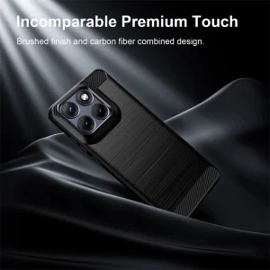 Силиконов калъф Carbon Fibre Brushed за Motorola Edge 70 Fusion+ 5G/Edge 70 Fusion 5G, черен 3