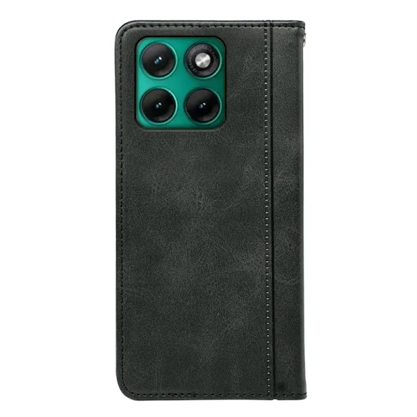 Калъф тефтер Calf Texture Leather за Motorola Edge 70 Fusion+ 5G/Edge 70 Fusion 5G, черен 2