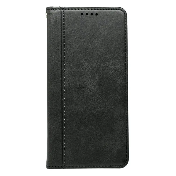 Калъф тефтер Calf Texture Leather за Motorola Edge 70 Fusion+ 5G/Edge 70 Fusion 5G, черен 1