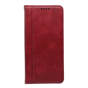 Калъф тефтер Calf Texture Leather за Motorola Edge 70 Fusion+ 5G/Edge 70 Fusion 5G, червен