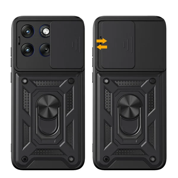 Удароустойчив калъф CamShield Series AMORUS за Motorola Edge 70 Fusion+ 5G / Edge 70, черен 3