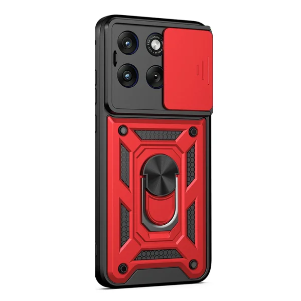 Удароустойчив калъф CamShield Series AMORUS за Motorola Edge 70 Fusion+ 5G / Edge 70, червен 2