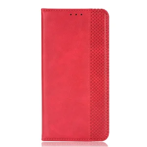 Калъф тефтер Retro Texture за TCL NxtPaper 70 Pro 5G, червен
