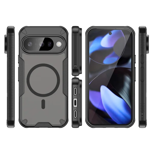 Калъф Magnetic Case TPU + PC за Google Pixel 10, черен 3