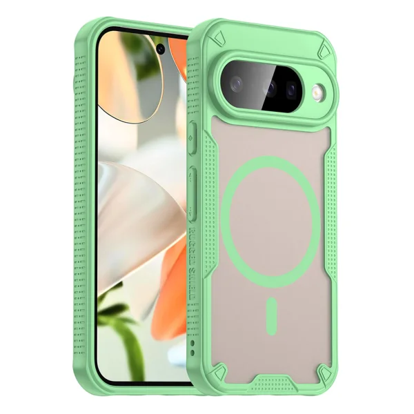 Калъф Magnetic Case TPU + PC за Google Pixel 10, зелен 1