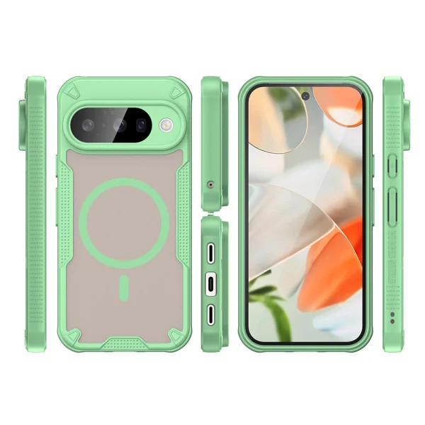 Калъф Magnetic Case TPU + PC за Google Pixel 10, зелен 3