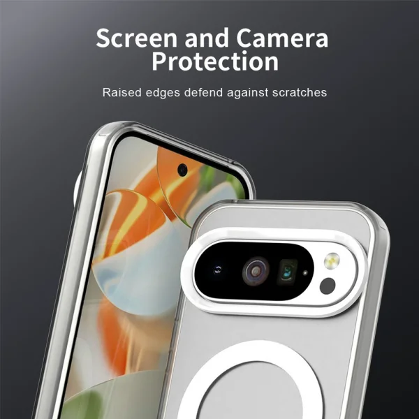 Удароустойчив калъф MagSF Matte Anti Drop за Google Pixel 10 Pro XL, прозрачен 4