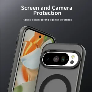 Удароустойчив калъф MagSF Matte Anti Drop за Google Pixel 10 Pro XL, черен 3