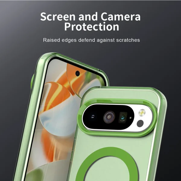 Shockproof case MagSF Matte Anti Drop for Google Pixel 10 Pro XL, green 4