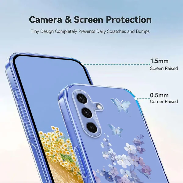 Силиконов калъф TPU Pattern Printing за Samsung Galaxy S25 FE, цветя 3