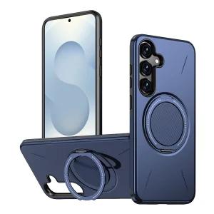 Удароустойчив калъф Kickstand Magnetic за Samsung Galaxy S25 FE, син