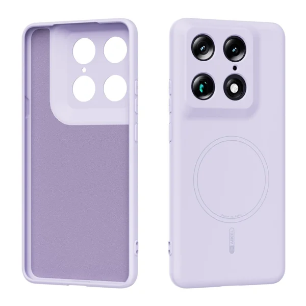Силиконов Калъф ABEEL MagSF за Motorola Moto X70 Air Pro 5G/Signature 5G, лилав 1