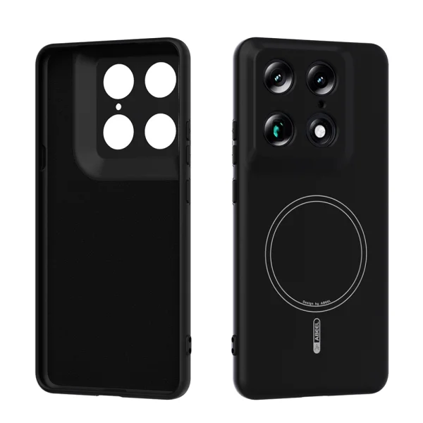 Силиконов Калъф ABEEL MagSF за Motorola Moto X70 Air Pro 5G/Signature 5G, черен 1