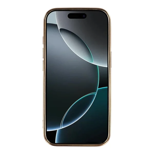 Калъф Carbon Fiber Textured Electroplated TPU за Iphone 18 Pro, черен 3