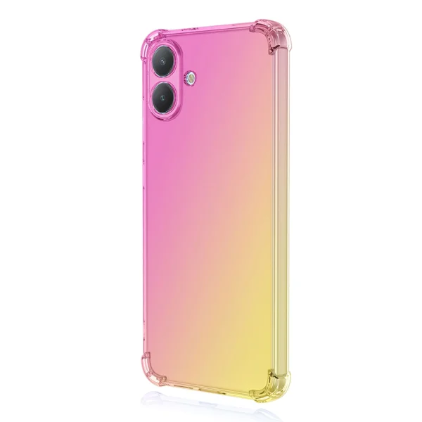 Удароустойчив калъф Gradient Color Anti-Drop за Samsung Galaxy A07, розов-златен 2
